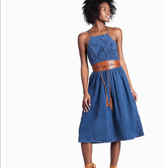 lucky brand chambray dress